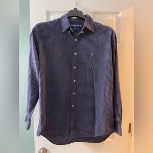 Ralph Lauren Men’s Large Button Down Long Sleeve Shirt Blue
